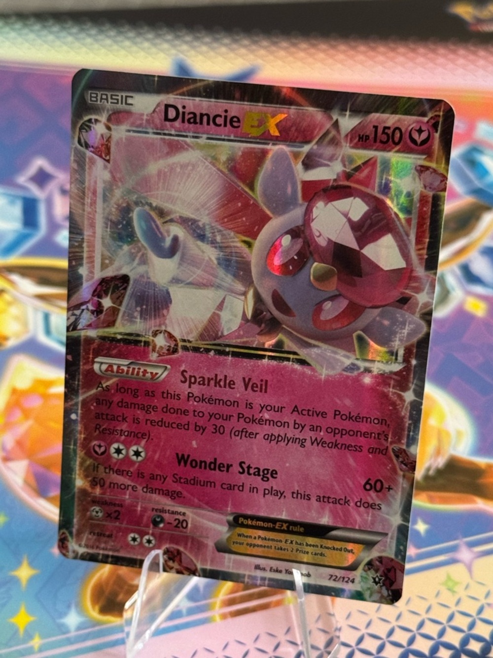 2016 Diancie EX Pokemon Card Holo